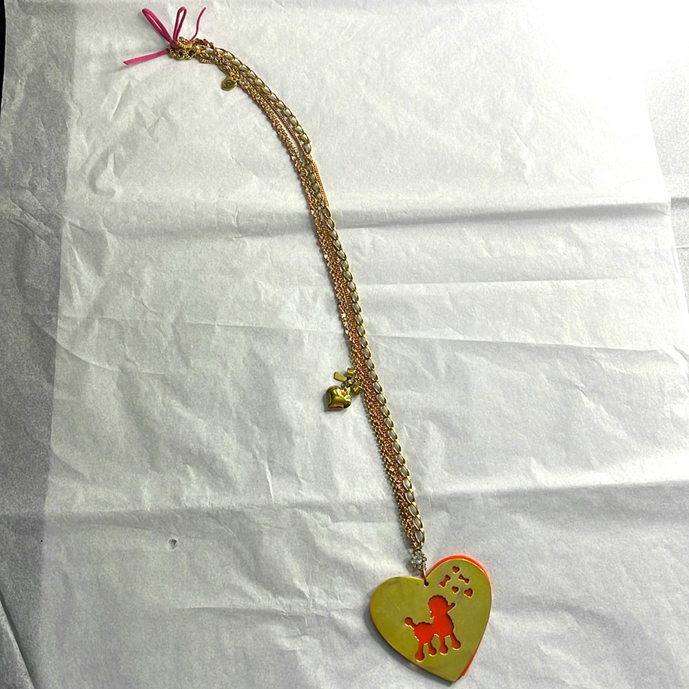 Betsey Johnson Poodle Necklace